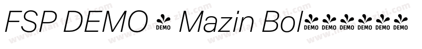 FSP DEMO - Mazin Bol字体转换
